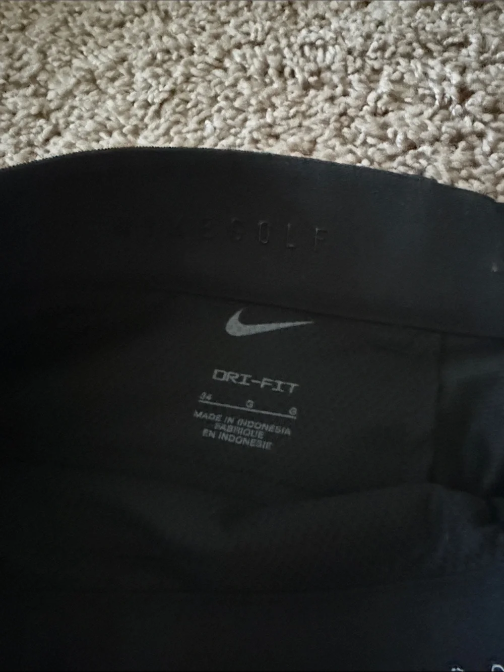 Nike Men's Black Athletic Golf Shorts